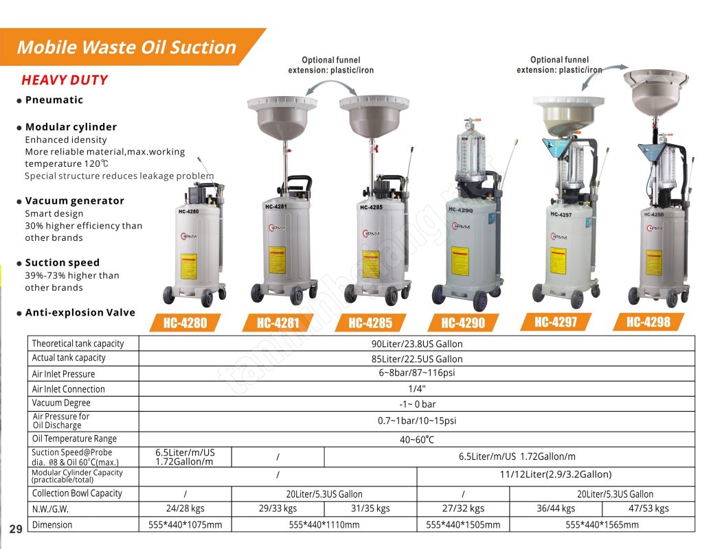 HC-4297 Pneumatic Oil Extractor