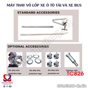 Máy thay vỏ lốp xe tải và xe bus Yuanmech TC826