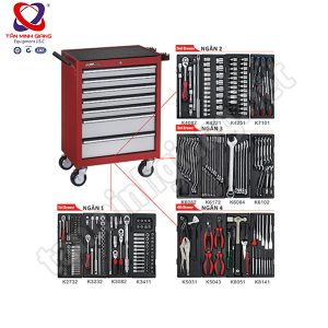 Tủ đồ nghề 279 chi tiết JTC 7 ngăn JTC 3931 - 279PCS