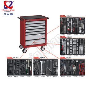 Tủ đồ nghề 344 chi tiết 7 ngăn JTC 3931 - 344PCS