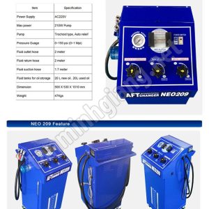 Máy thay nhớt hộp số tự động Hàn Quốc - Neomotec NEO209