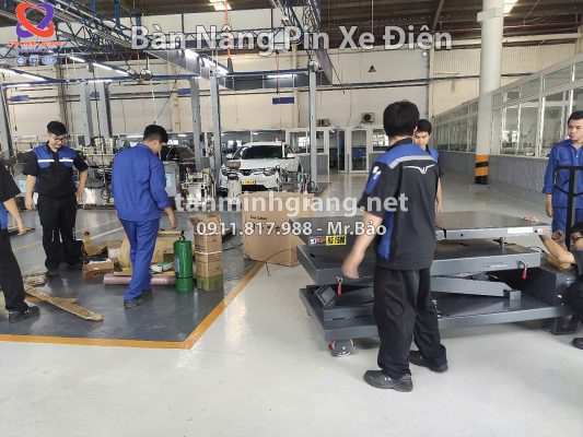 Bàn nâng pin xe điện Vinfast - Weijia FG15