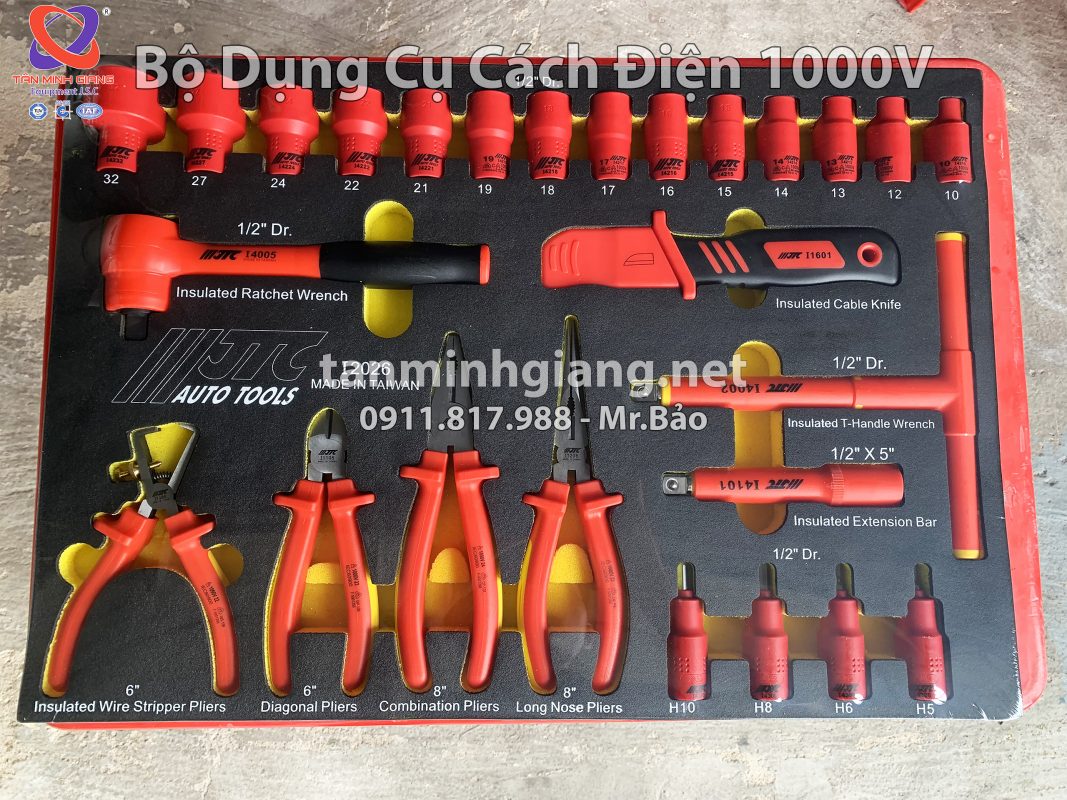 Bộ dụng cụ cách điện 1000V JTC-I4115S - 115 chi tiết