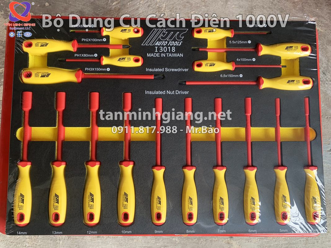 Bộ dụng cụ cách điện 1000V JTC-I4115S - 115 chi tiết