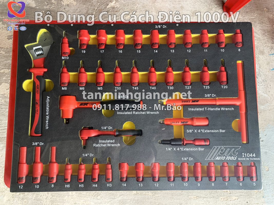 Bộ dụng cụ cách điện 1000V JTC-I4115S - 115 chi tiết