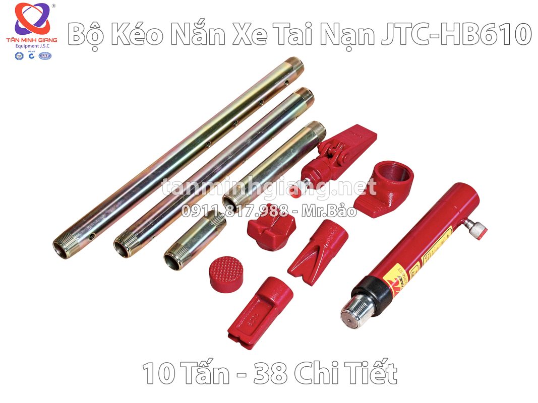 Bộ kéo nắn xe tai nạn xách tay JTC-HB610 | 10 Tấn - 38 Chi tiết