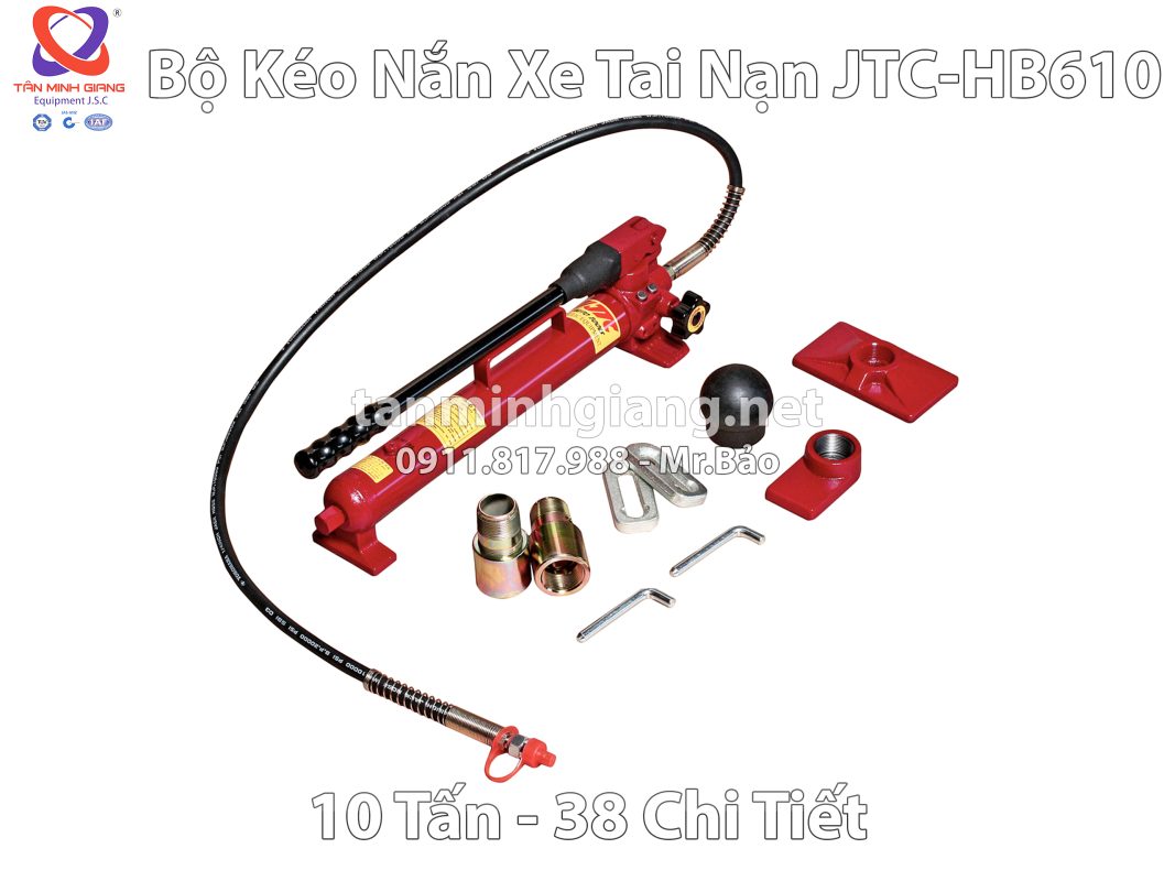 Bộ kéo nắn xe tai nạn xách tay JTC-HB610 | 10 Tấn - 38 Chi tiết