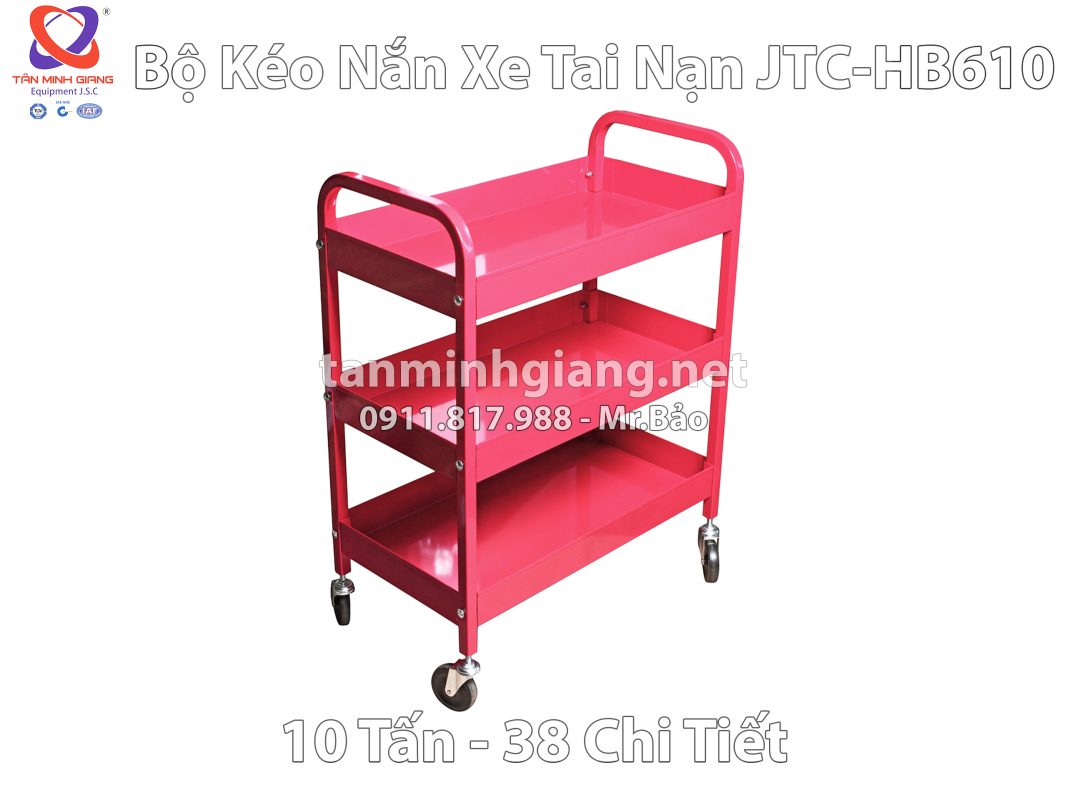 Bộ kéo nắn xe tai nạn xách tay JTC-HB610 | 10 Tấn - 38 Chi tiết