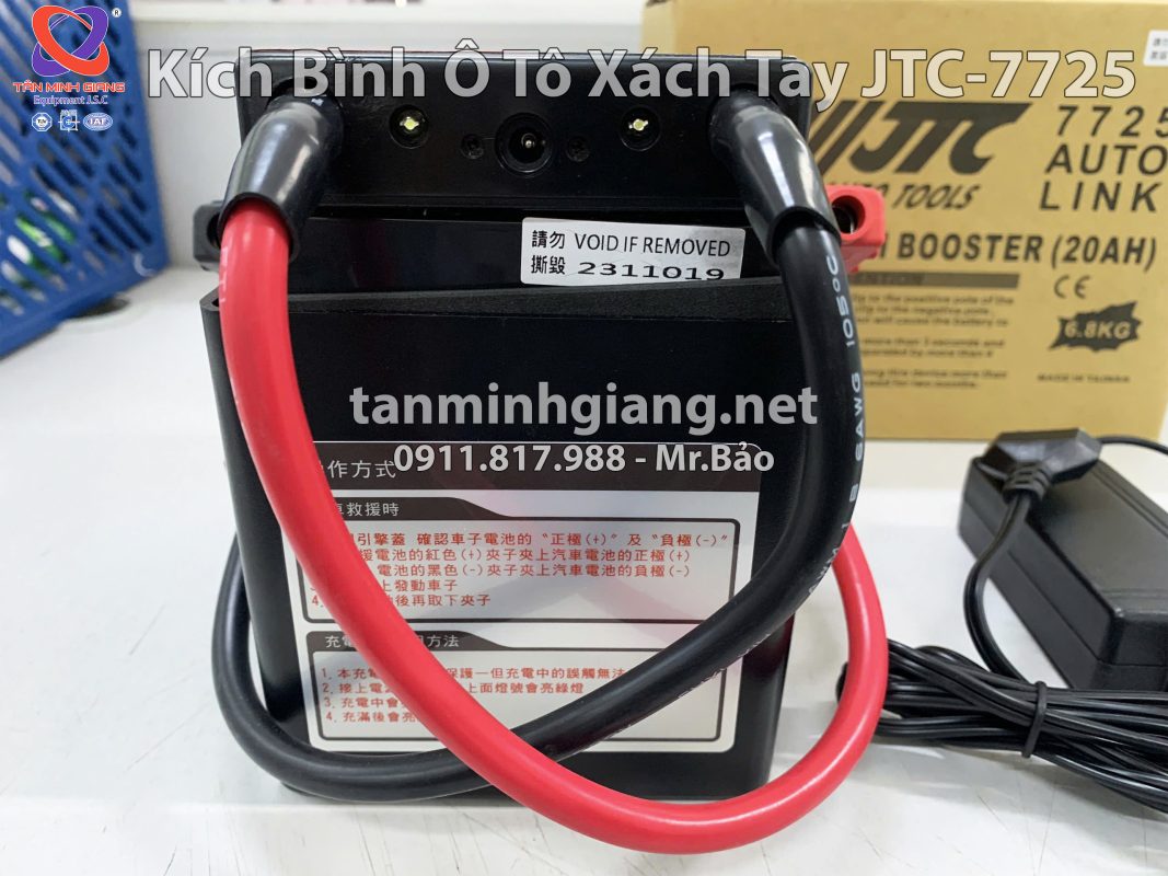Kích bình ô tô xách tay JTC-7725 | Giải pháp cứu pan nhanh cho mọi Garage