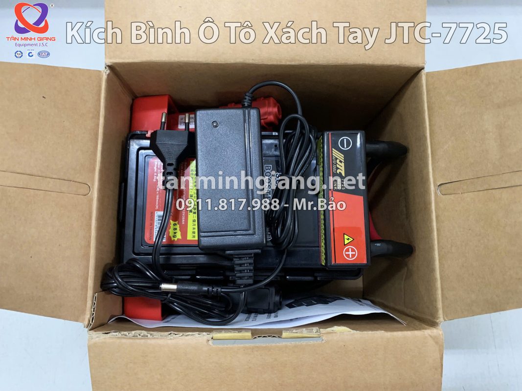 Kích bình ô tô xách tay JTC-7725 | Giải pháp cứu pan nhanh cho mọi Garage