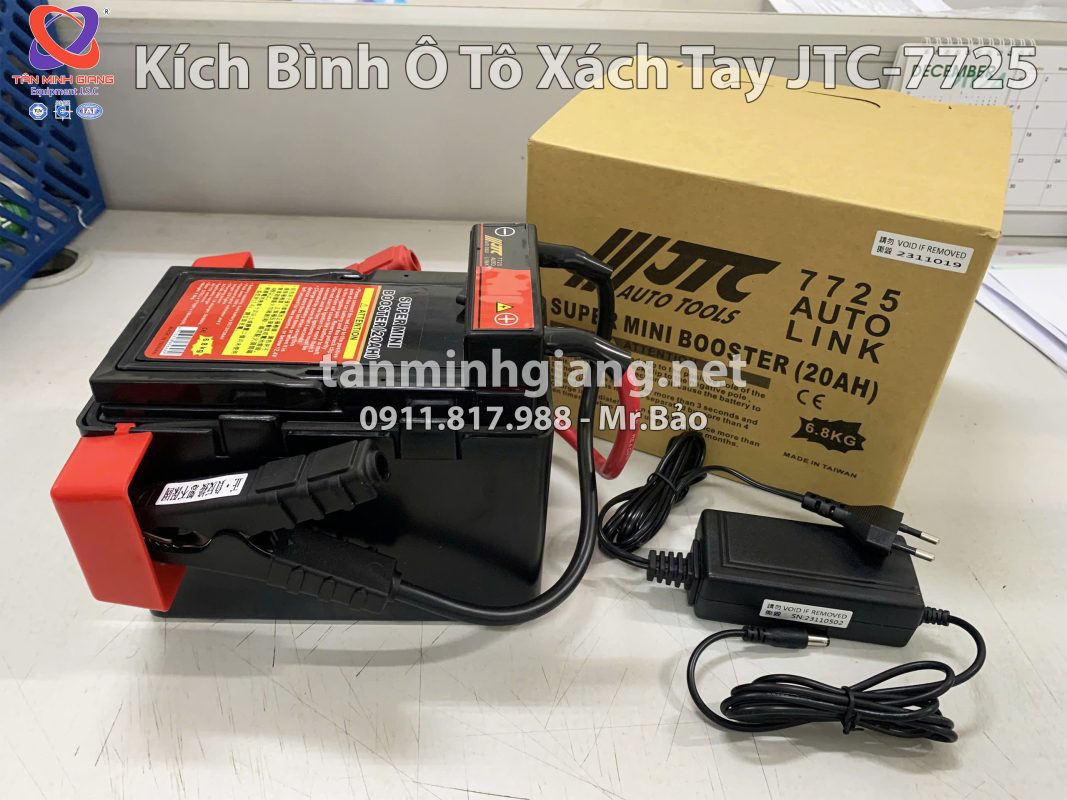 Kích bình ô tô xách tay JTC-7725 | Giải pháp cứu pan nhanh cho mọi Garage
