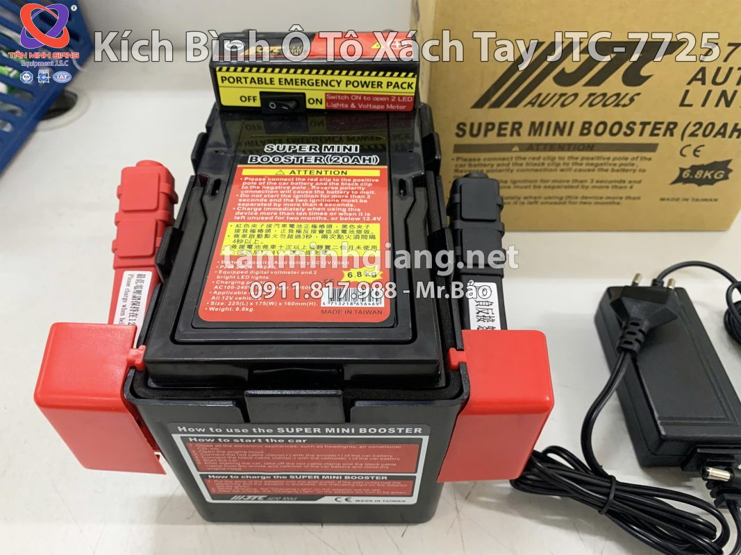 Kích bình ô tô xách tay JTC-7725 | Giải pháp cứu pan nhanh cho mọi Garage
