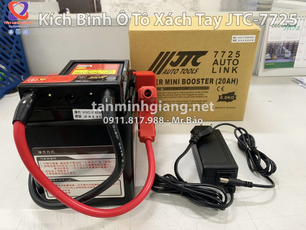 Kích bình ô tô xách tay JTC-7725 | Giải pháp cứu pan nhanh cho mọi Garage