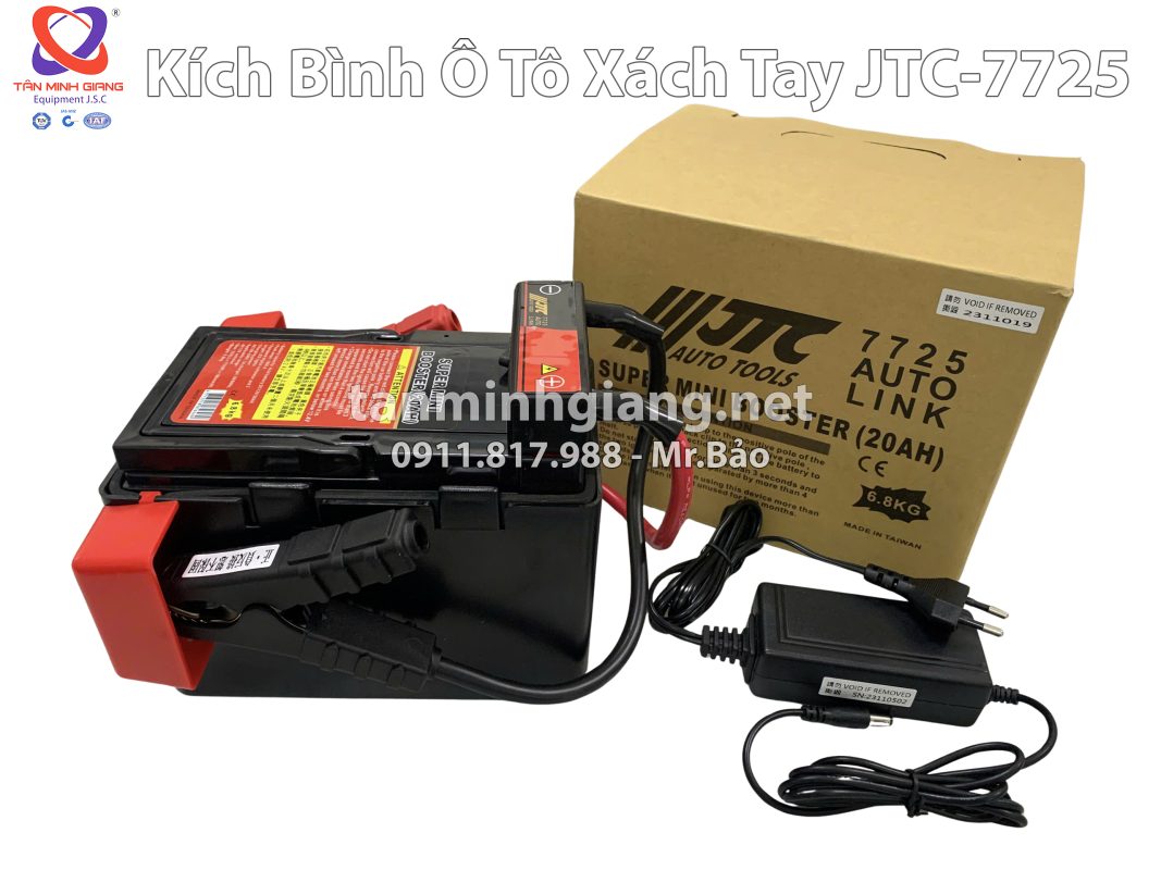 Kích bình ô tô xách tay JTC-7725 | Giải pháp cứu pan nhanh cho mọi Garage