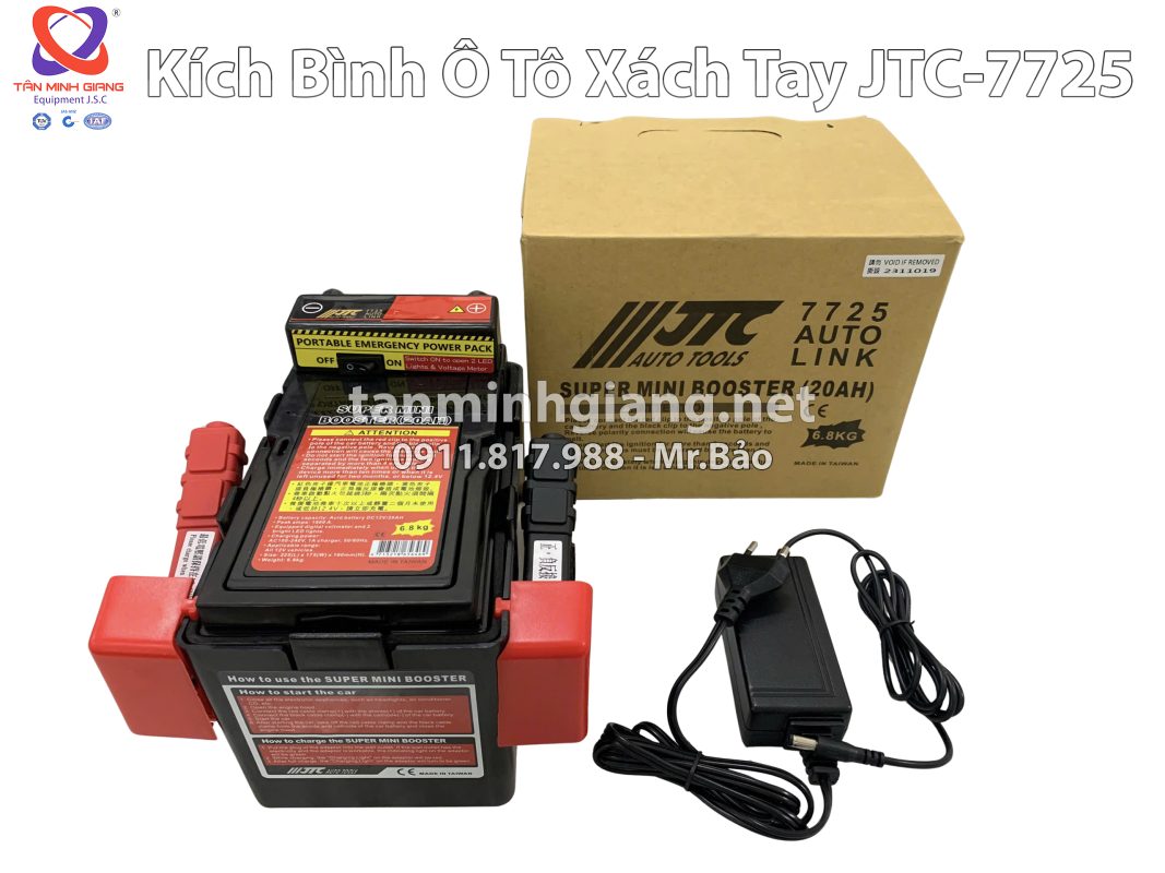 Kích bình ô tô xách tay JTC-7725 | Giải pháp cứu pan nhanh cho mọi Garage