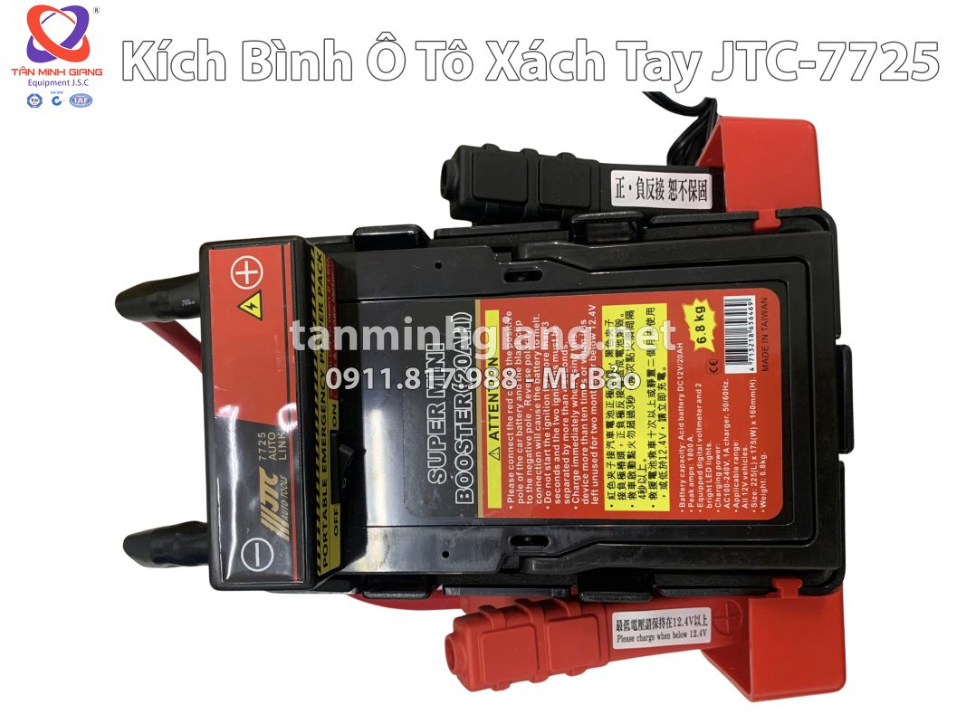 Kích bình ô tô xách tay JTC-7725 | Giải pháp cứu pan nhanh cho mọi Garage