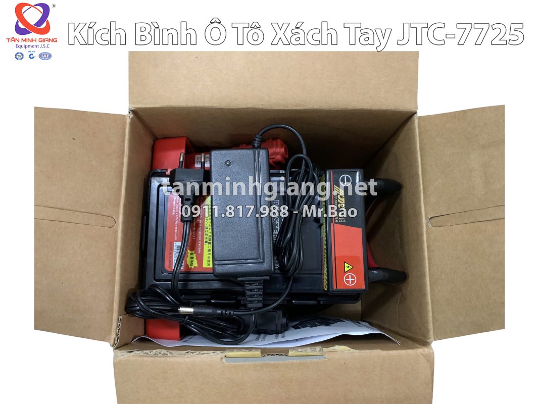 Kích bình ô tô xách tay JTC-7725 | Giải pháp cứu pan nhanh cho mọi Garage
