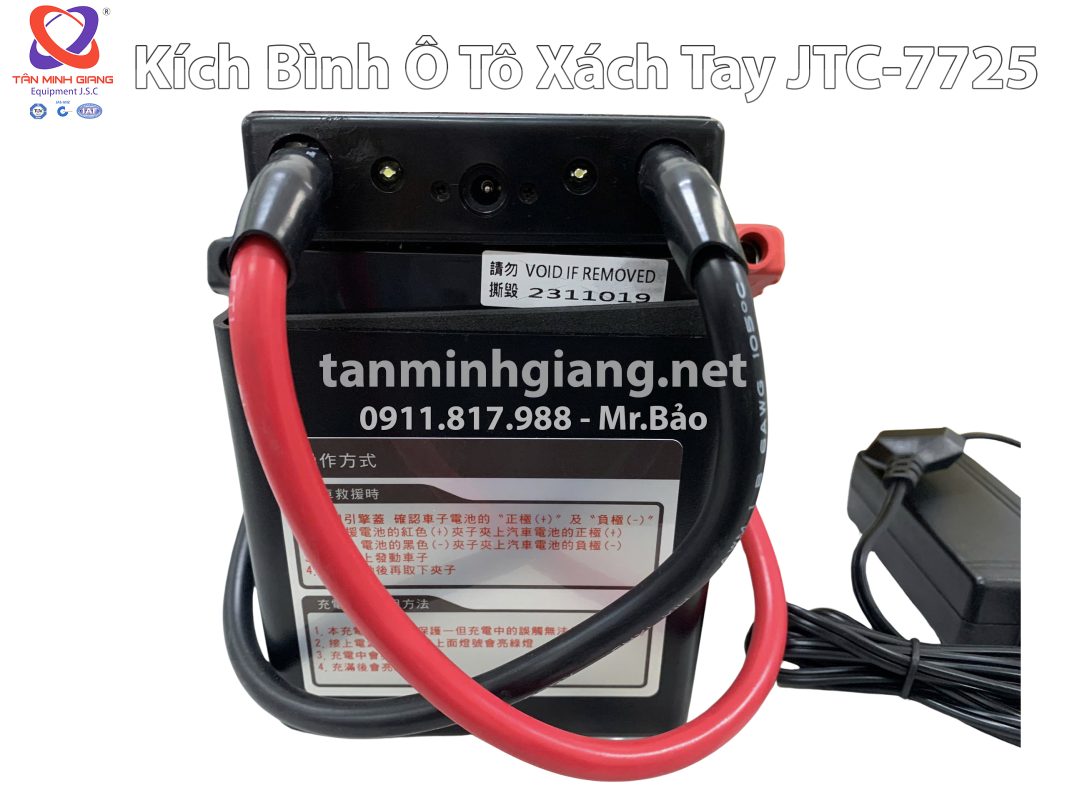 Kích bình ô tô xách tay JTC-7725 | Giải pháp cứu pan nhanh cho mọi Garage