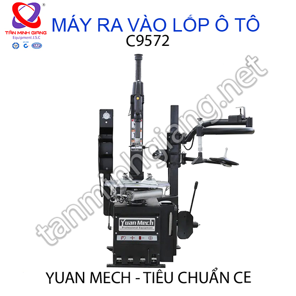 máy ra vào lốp yuanmech c9572 có tay phụ runflat